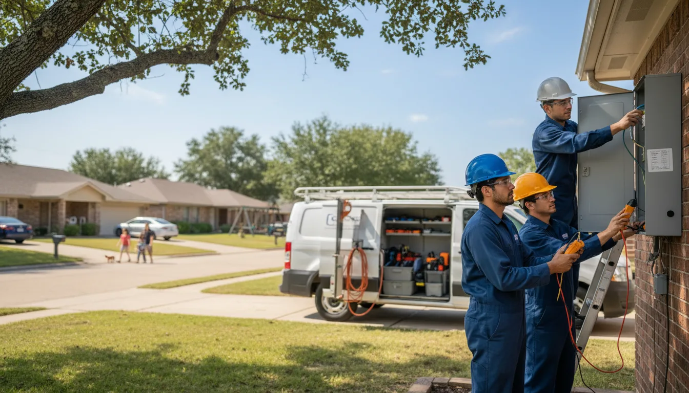 Certified electrician providing emergency electrical services in Wiergate, TX